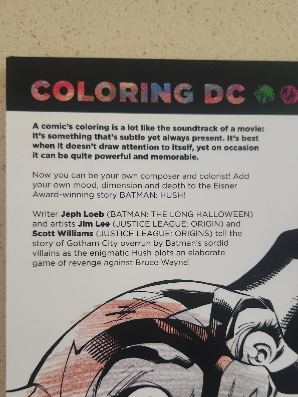 Coloring DC Batman Hush Comics Coloring Book